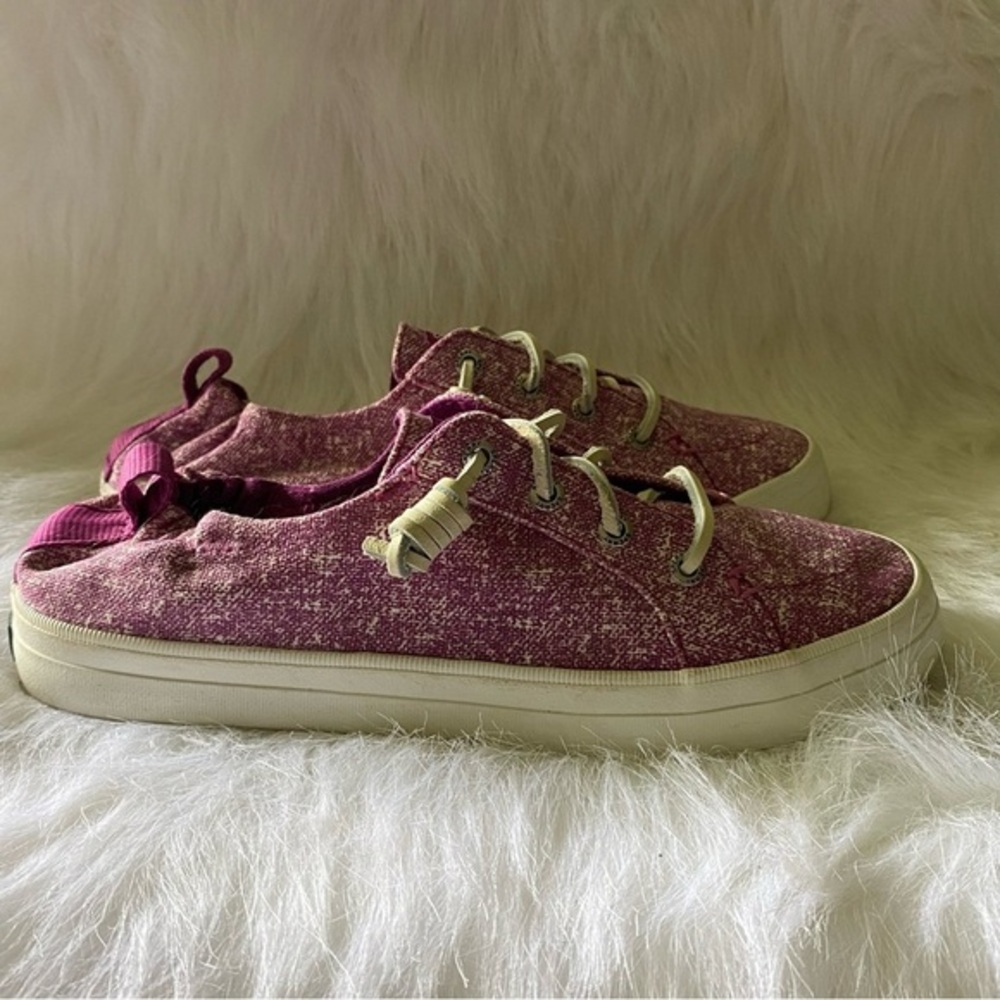 Sperry Shoes Women’s Size 7M Slip On Flats Sneakers Red-Pink